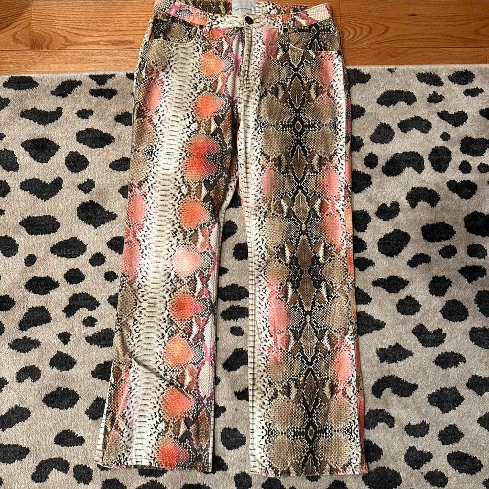 One Teaspoon Snake Print Jeans